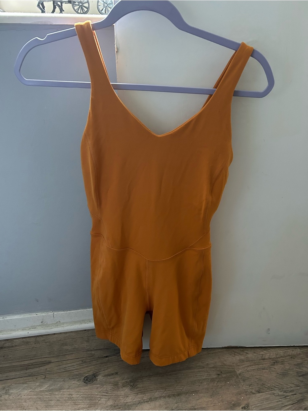 lululemon athletica Women's Orange Sleeveless Romper Jumpsuit
